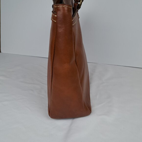 Patricia Nash Poppy Tote Shoulder Bag Brown Leather - Picture 2 of 16